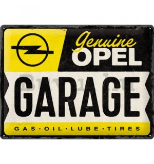 Fémtáblák: Opel Garage - 40x30 cm