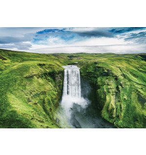 Vlies fotótapéta: Skógafoss vízesés - 368x254 cm
