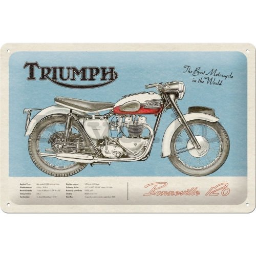Fémtáblák: Triumph Bonneville - 30x20 cm