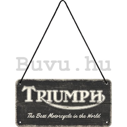 Fémtáblák: Triumph (The Best Motorcycle in the World) - 20x10 cm