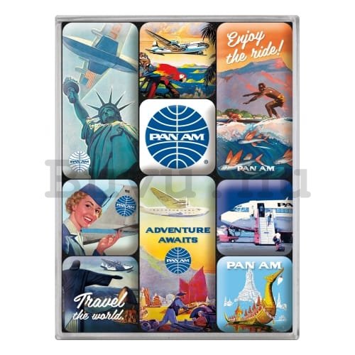 Mágnes készlet - Pan Am (Travel The World Posters)