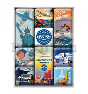 Mágnes készlet - Pan Am (Travel The World Posters)