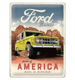 Fémtáblák: Ford Bronco (Pride of America) - 30x40 cm