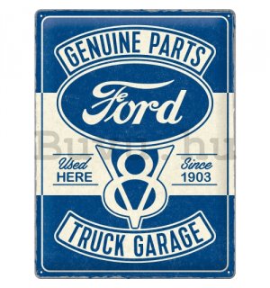 Fémtáblák: Ford V8 Truck Garage - 30x40 cm