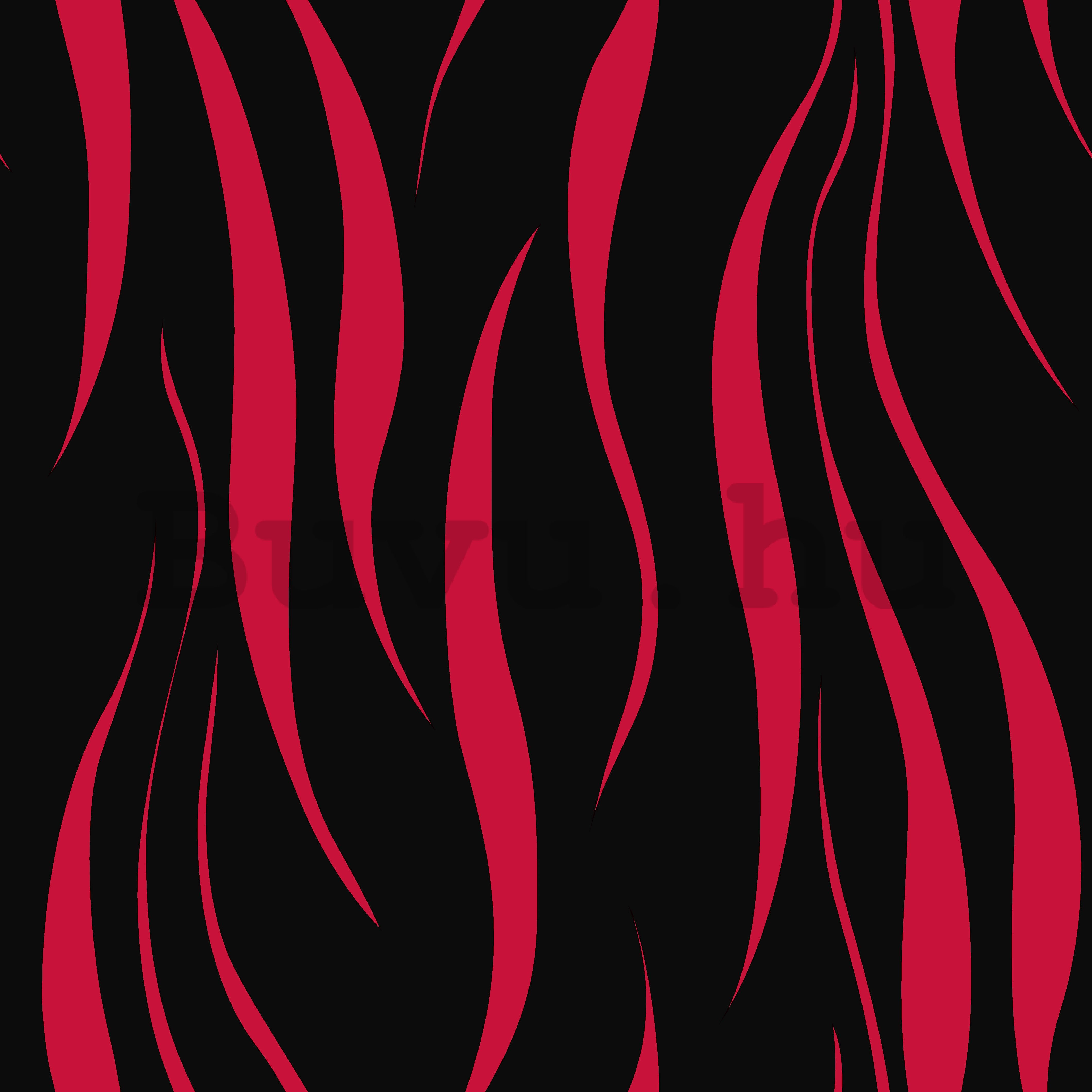 Vinyl tapéta fodrozódó fekete-piros mintás
