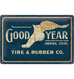 Fémtáblák: Goodyear 1901 - 30x20 cm