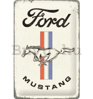 Fémtáblák: Ford Mustang (Horse & Stripes) - 20x30 cm