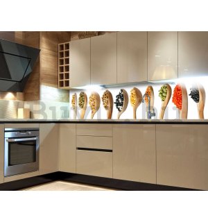 Öntapadós mosható fotófotótapéta konyhába - Kanalak, 180x60 cm