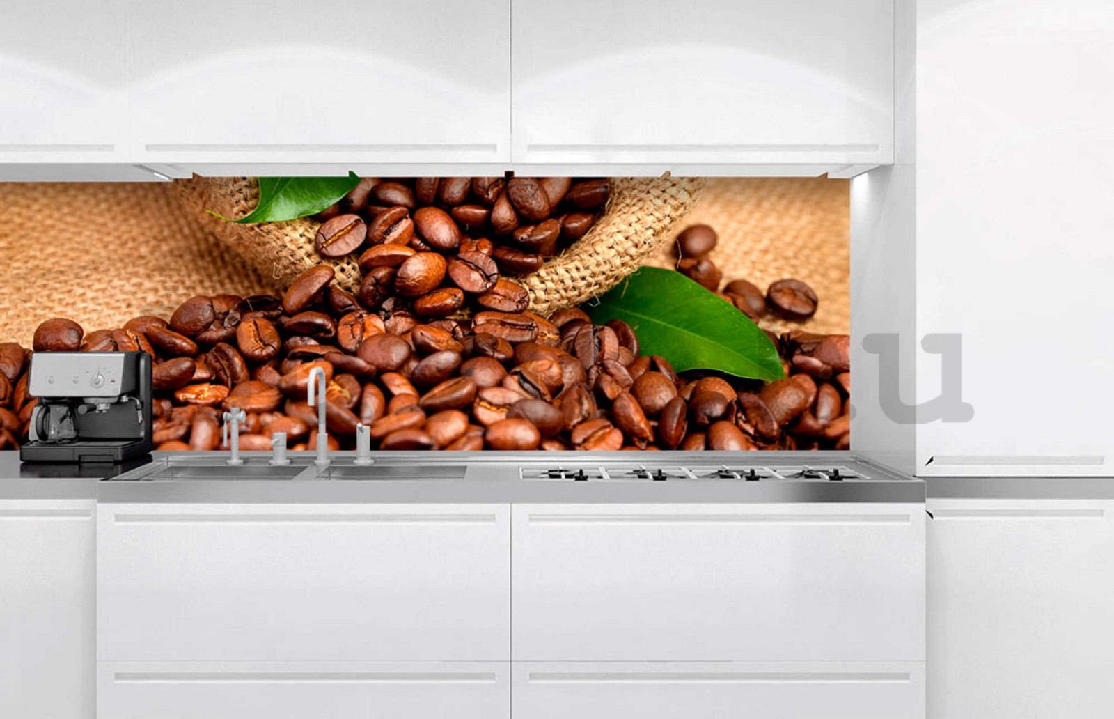 Öntapadós mosható fotófotótapéta konyhába - Kávé, 180x60 cm