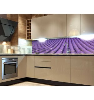 Öntapadós mosható fotótapéta konyhába - Levendula mező, 180x60 cm