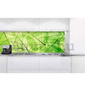 Öntapadós mosható fotótapéta konyhába - Levélrészlet, 180x60 cm