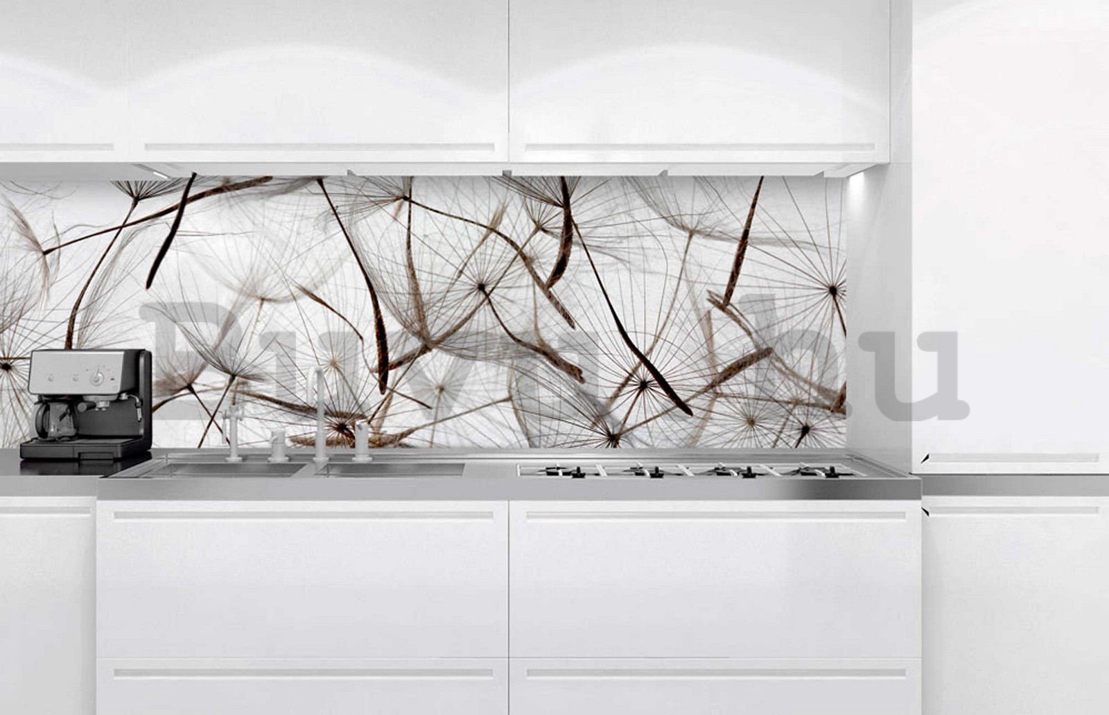 Öntapadós mosható fotótapéta konyhába - Repülő pitypang magvak, 180x60 cm