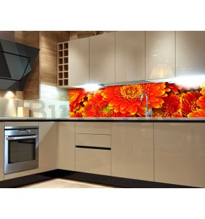 Öntapadós mosható tapéta konyhába - Gerbera, 180x60 cm