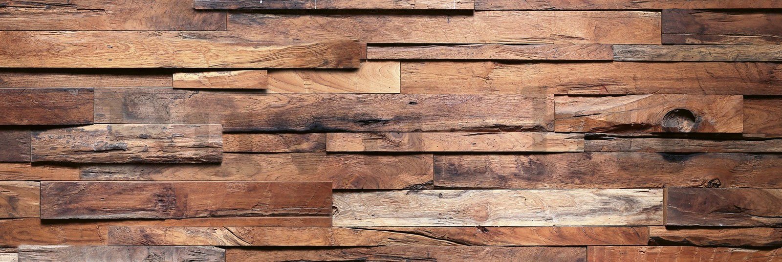 Öntapadós mosható tapéta konyhába - Fából készült fal, 180x60 cm