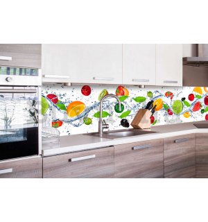 Öntapadós mosható fotófotótapéta konyhába - Citrusfélék, 260x60 cm