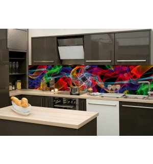 Öntapadós mosható fotótapéta konyhába - Színabsztrakció, 260x60 cm