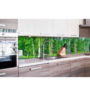 Öntapadós mosható fotótapéta konyhába - Nyírek, 260x60 cm