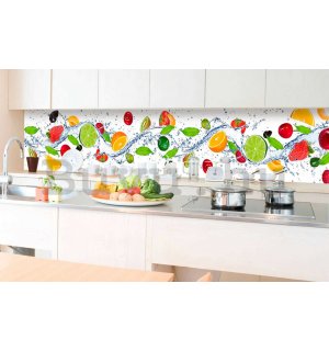 Öntapadós mosható fotófotótapéta konyhába - Citrusfélék, 350x60 cm