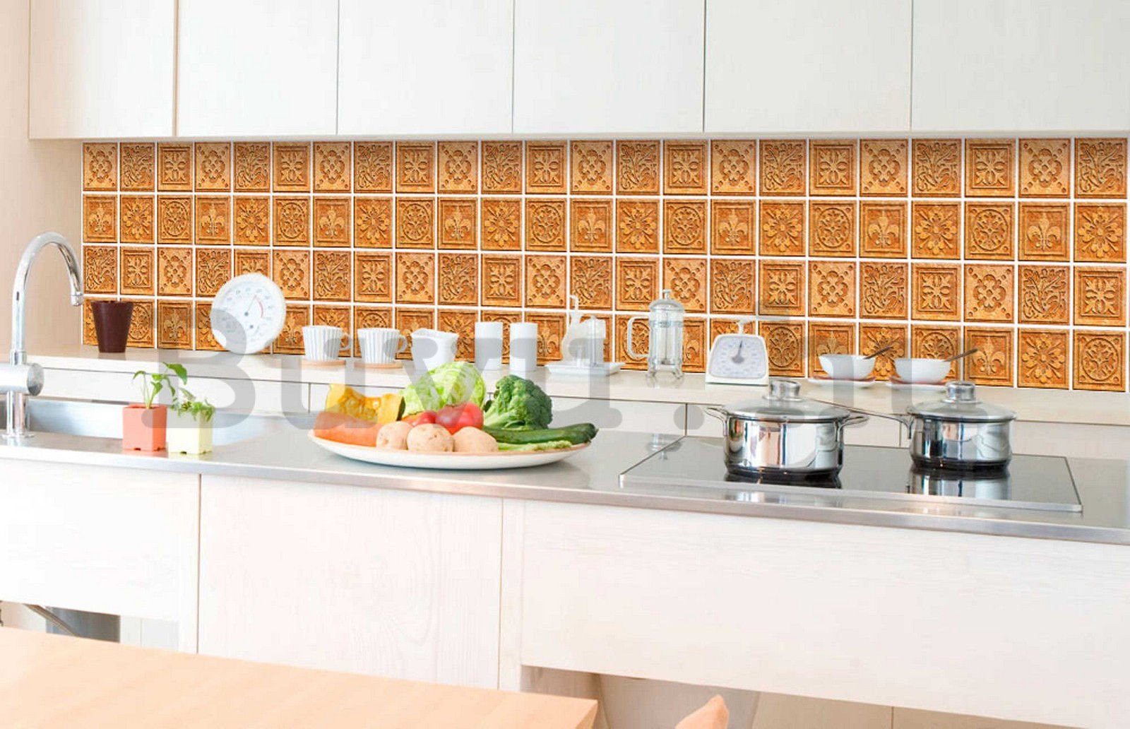 Öntapadós mosható tapéta konyhába - Gránit csempe, 350x60 cm