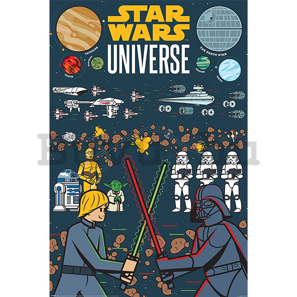 Poster - Star Wars Cartoon Universe