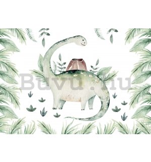 Vlies fotótapéta: Dinoszaurusz páfrányokban - 368x254 cm