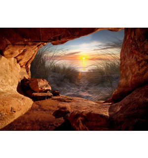 Vlies fotótapéta: Tengerparti barlang (2) - 254x184 cm