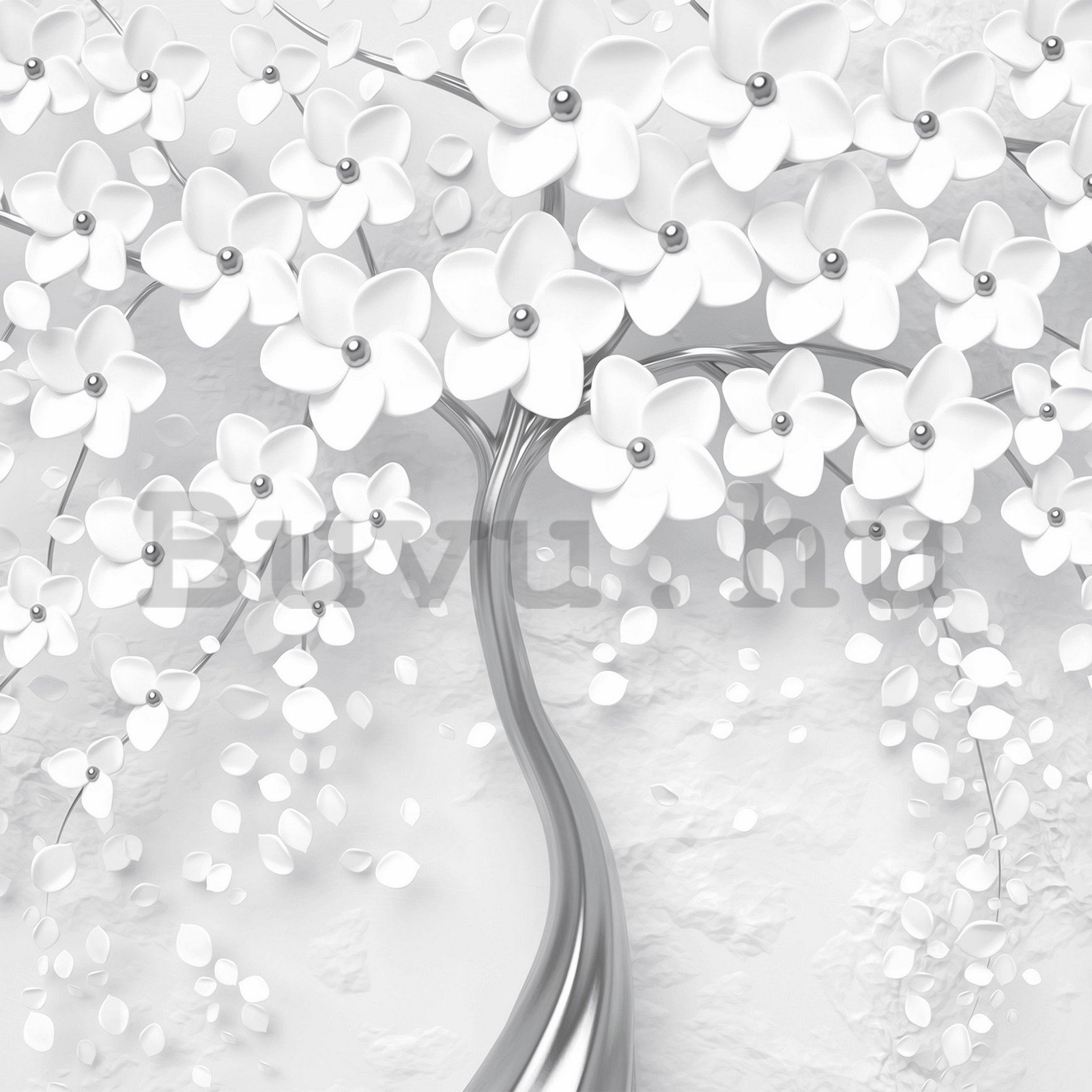 Vlies fotótapéta: Fehér Orakei (fa) - 416x254 cm