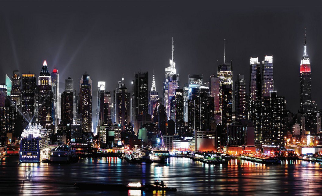 Fotótapéta: Éjszakai New York (2) - 184x254 cm