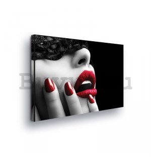 Vászonkép: Vörös ajkak - 100x75 cm