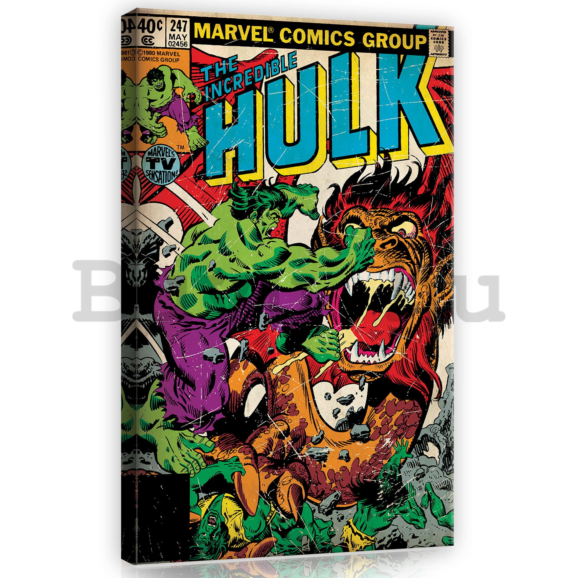 Vászonkép: The Incredible Hulk - 40x60 cm