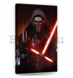 Vászonkép: Star Wars Kylo Ren & TIE fighters - 40x60 cm