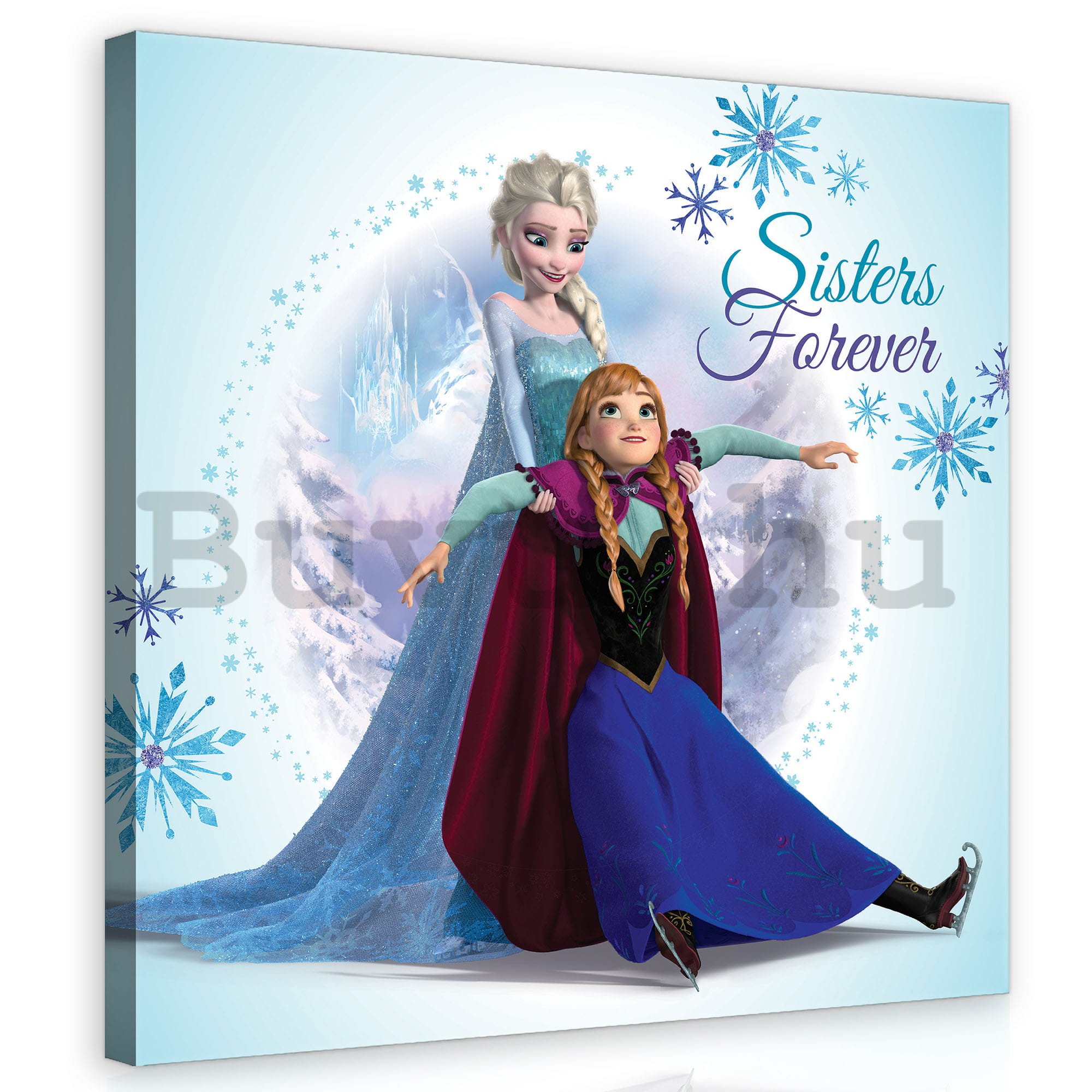 Vászonkép: Frozen (Sisters Forever) - 80x80 cm
