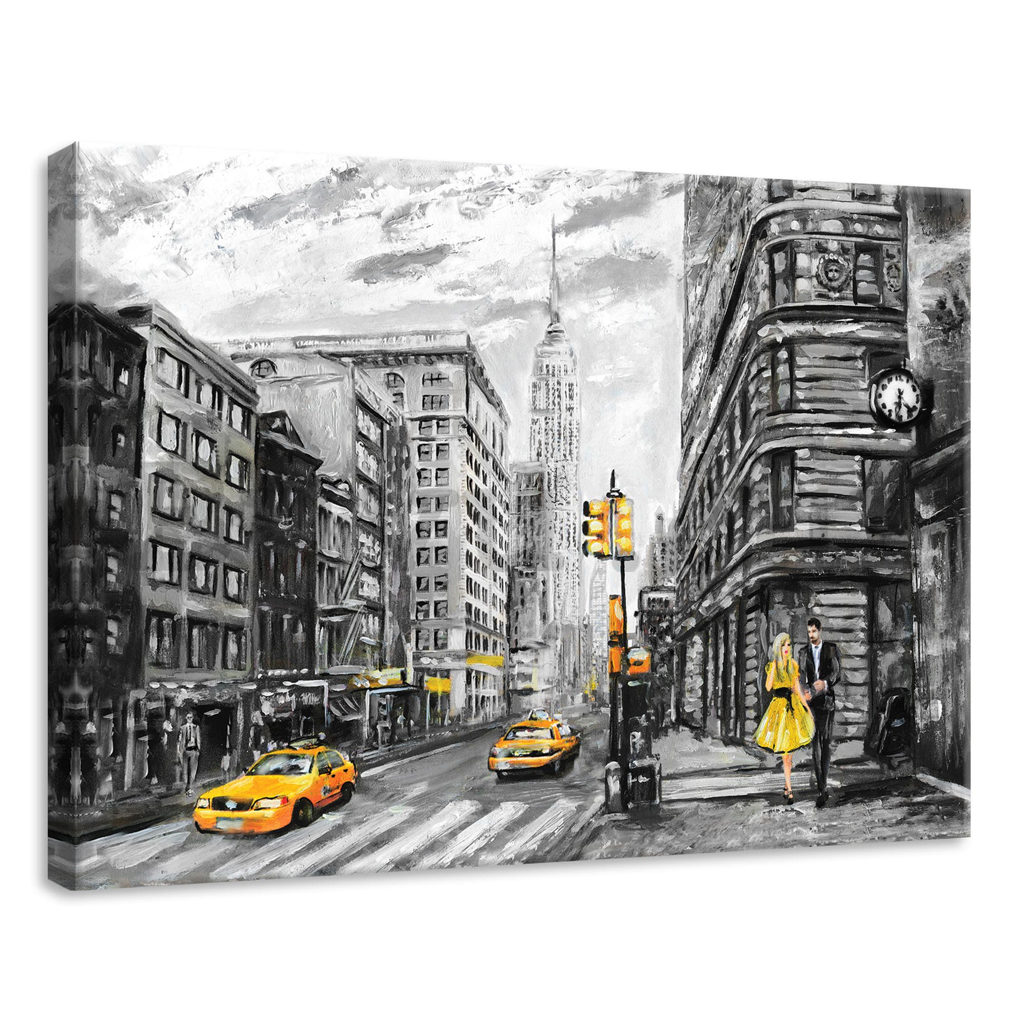Vászonkép: New York (festett) - 70x50 cm