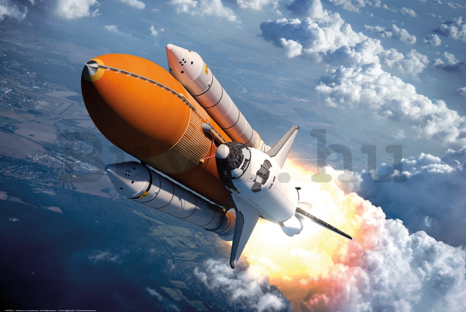 Poster: Az űrrepülőgép felszállása (1)