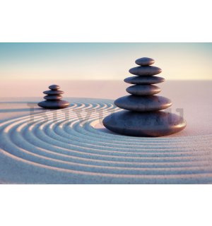 Poster: Zen kövek a homokban