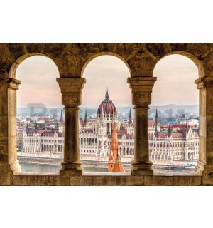 Poster: Kilátás az Országházra, Budapest