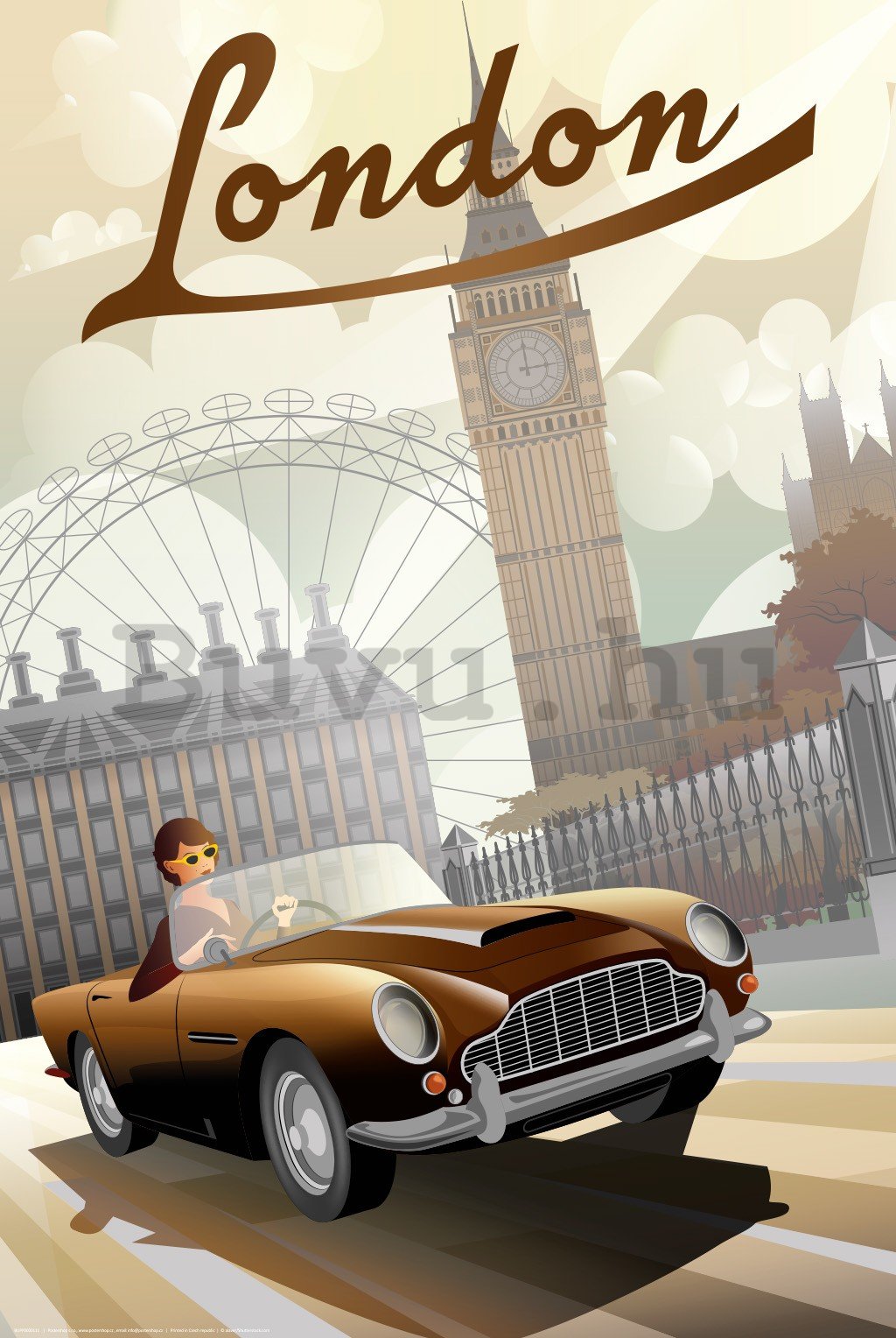 Poster: London (Art Deco)