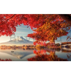 Poster: Kawaguchiko-tó, Fuji-hegy