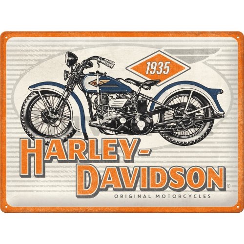 Fémtáblák: Harley-Davidson 1935 - 40x30 cm