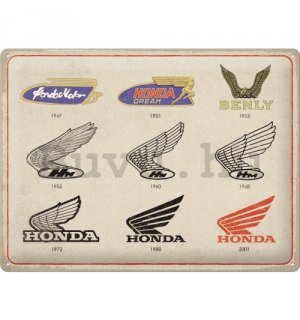 Fémtáblák: Honda (Logo Evolution) - 40x30 cm