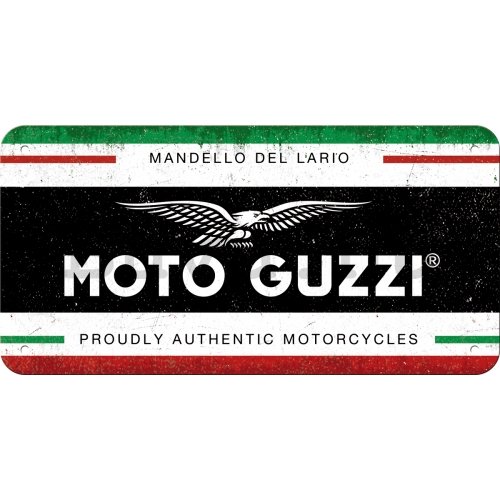 Fémtáblák: Moto Guzzi (Italian Motorcycles) - 20x10 cm
