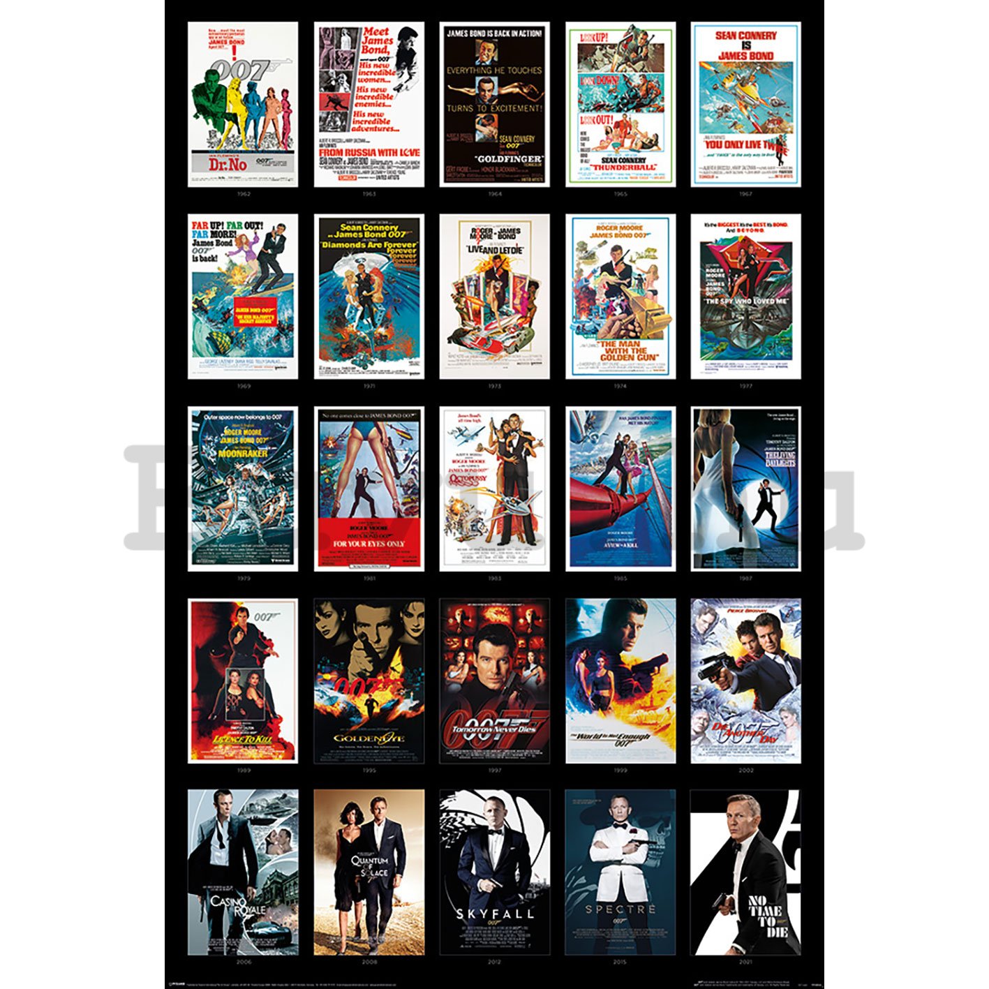 Poster - James Bond (25 films)