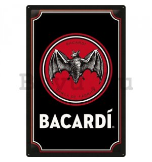 Fémplakát: Bacardi (Logo Black)