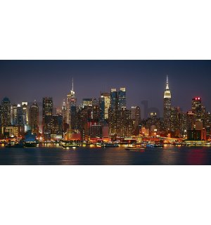 Vlies fotótapéta: Midnight New York - 368x184 cm