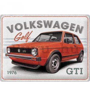 Fémtáblák: VW Golf GTI 1976 - 40x30 cm