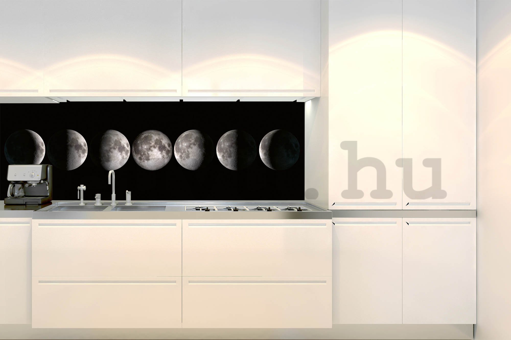 Öntapadós mosható tapéta konyhába - Holdfázis, 180x60 cm
