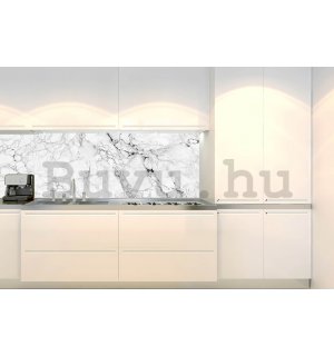 Öntapadós mosható tapéta konyhába - Fehér márvány (2), 180x60 cm