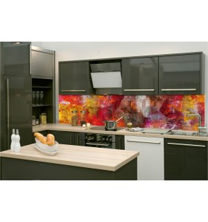 Öntapadós mosható tapéta konyhába - Absztrakt fal, 260x60 cm