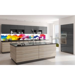 Öntapadós mosható tapéta konyhába - A színek robbanása, 350x60 cm