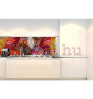 Öntapadós mosható tapéta konyhába - Absztrakt fal, 180x60 cm